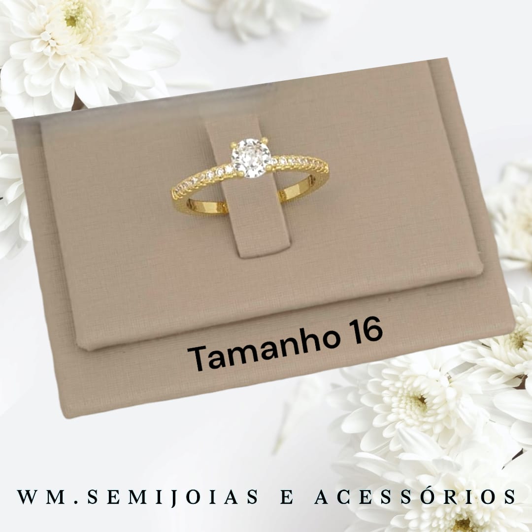 Anel infinito em Banho Ouro Tamanho